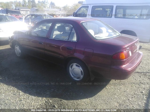 2T1BR12E5XC237872 - 1999 TOYOTA COROLLA VE/CE/LE MAROON photo 3