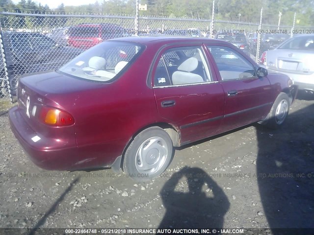 2T1BR12E5XC237872 - 1999 TOYOTA COROLLA VE/CE/LE 栗色 照片 4