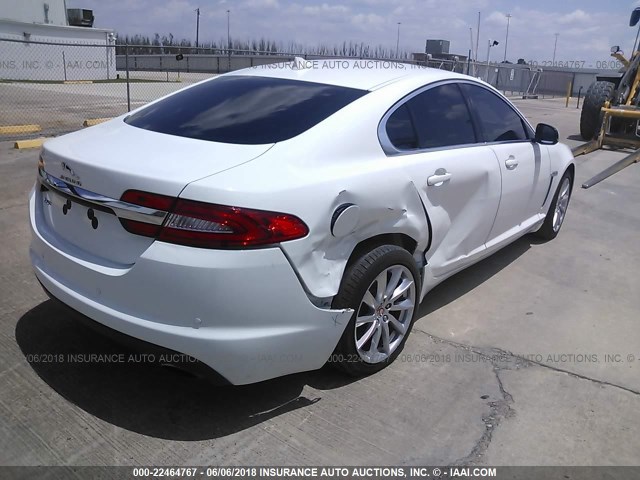 SAJWA0ES2EPU30663 - 2014 JAGUAR XF WHITE photo 4