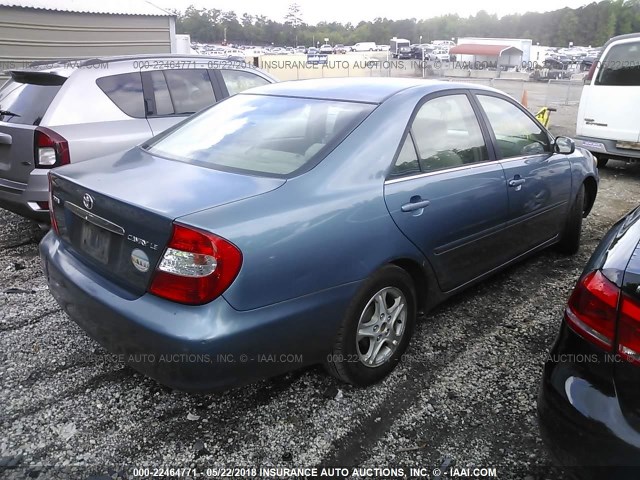 4T1BE32K84U833257 - 2004 TOYOTA CAMRY LE/XLE/SE 蓝色 照片 4