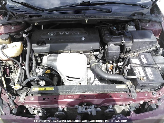 JTKDE177060065671 - 2006 TOYOTA SCION TC 勃艮第红 照片 10