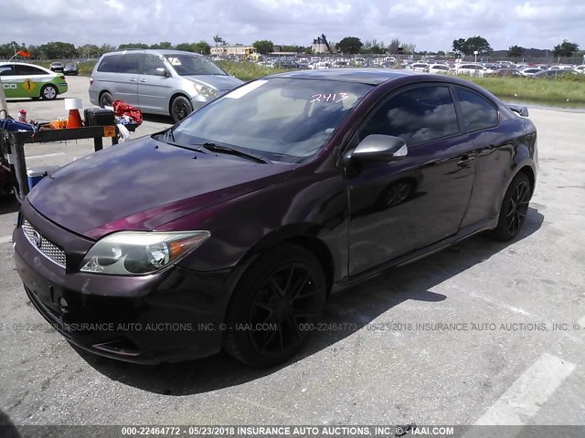 JTKDE177060065671 - 2006 TOYOTA SCION TC 勃艮第红 照片 2