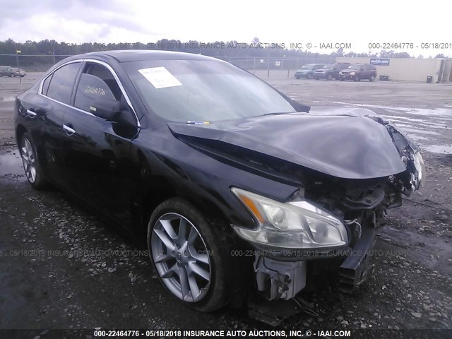 1N4AA51E99C827229 - 2009 NISSAN MAXIMA S/SV BLACK photo 1