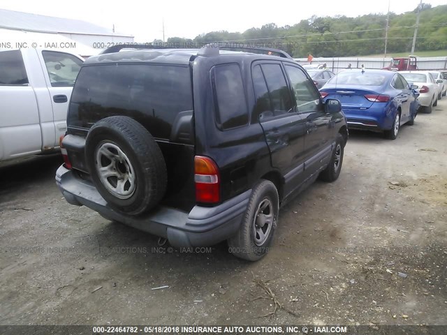 2CNBJ13C336951026 - 2003 CHEVROLET TRACKER BLACK photo 4