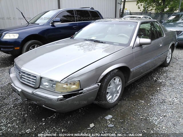 1G6EL12Y7VU604203 - 1997 CADILLAC ELDORADO BEIGE photo 2