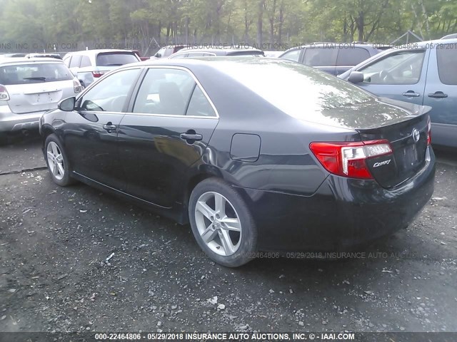 4T1BF1FK0CU134411 - 2012 TOYOTA CAMRY SE/LE/XLE Dark Blue photo 3