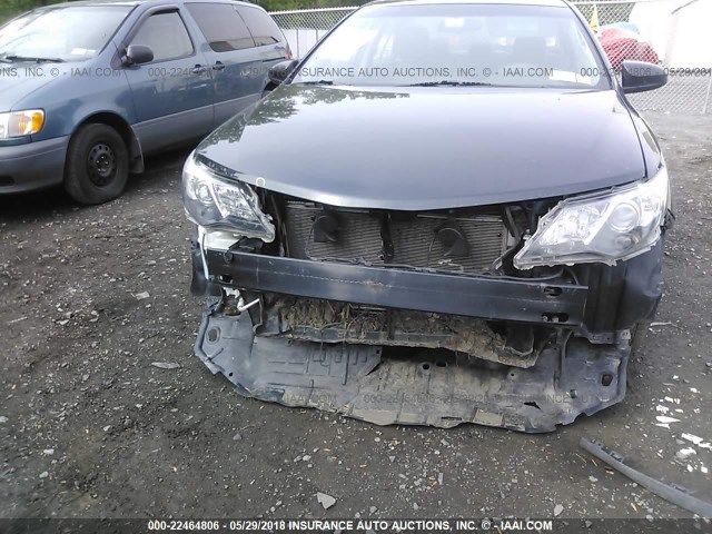 4T1BF1FK0CU134411 - 2012 TOYOTA CAMRY SE/LE/XLE Dark Blue photo 6