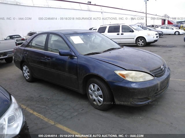 JTDBE32K020036557 - 2002 TOYOTA CAMRY LE/XLE/SE ლურჯი ფოტო 1