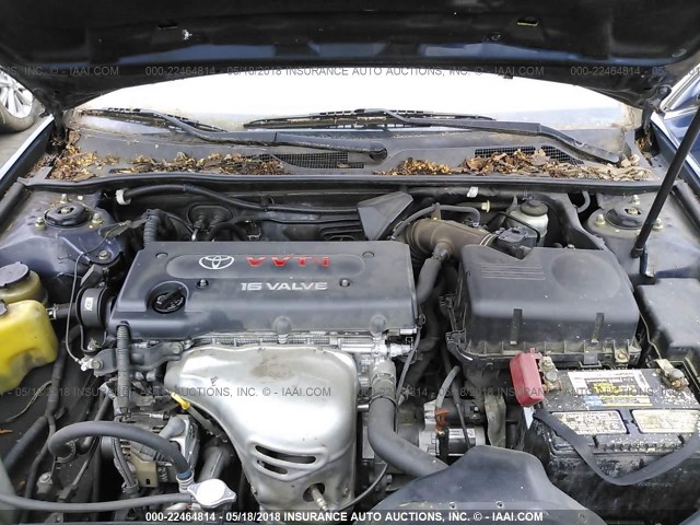 JTDBE32K020036557 - 2002 TOYOTA CAMRY LE/XLE/SE ლურჯი ფოტო 10