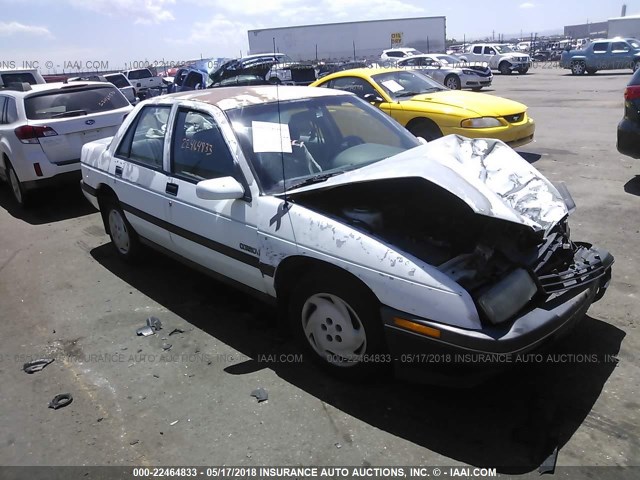 1G1LT53T7NY226898 - 1992 CHEVROLET CORSICA LT WHITE photo 1