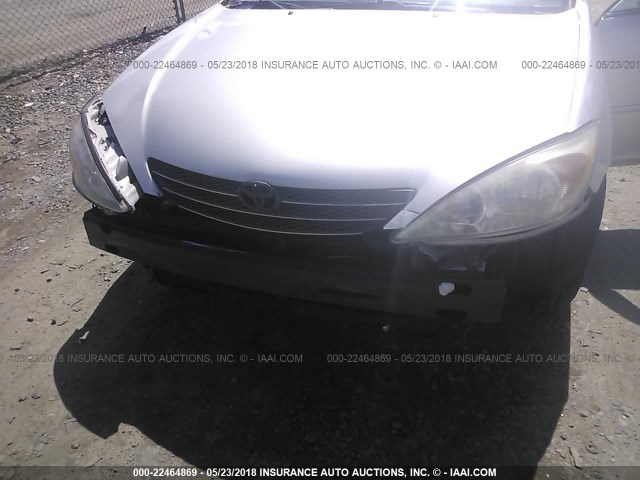 4T1BE30K73U148832 - 2003 TOYOTA CAMRY LE/XLE/SE ვერცხლისფერი ფოტო 6