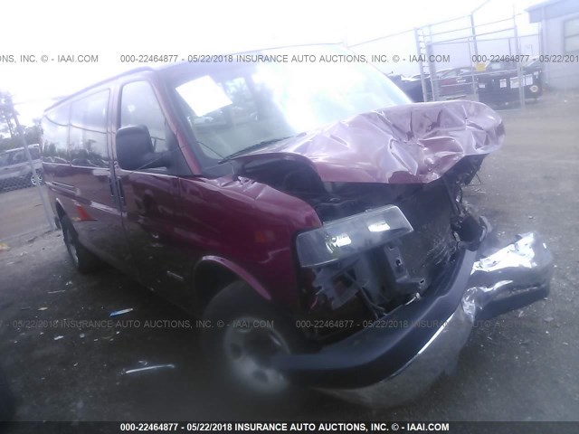 1GCGG29V461214321 - 2006 CHEVROLET EXPRESS G2500  BURGUNDY photo 1