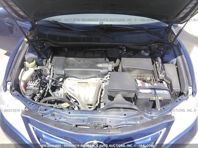 4T1BF3EK5BU747250 - 2011 TOYOTA CAMRY SE/LE/XLE BLUE photo 10