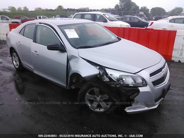 1G11B5SAXDF242307 - 2013 CHEVROLET MALIBU LS SILVER photo 1