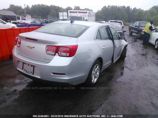 1G11B5SAXDF242307 - 2013 CHEVROLET MALIBU LS SILVER photo 4