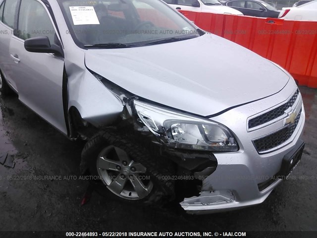 1G11B5SAXDF242307 - 2013 CHEVROLET MALIBU LS SILVER photo 6