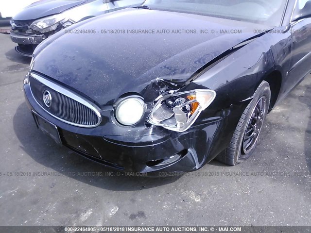 2G4WC552861230323 - 2006 BUICK LACROSSE CX BLACK photo 6