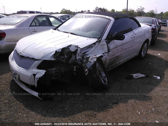 1C3LC55R88N247603 - 2008 CHRYSLER SEBRING TOURING WHITE photo 2