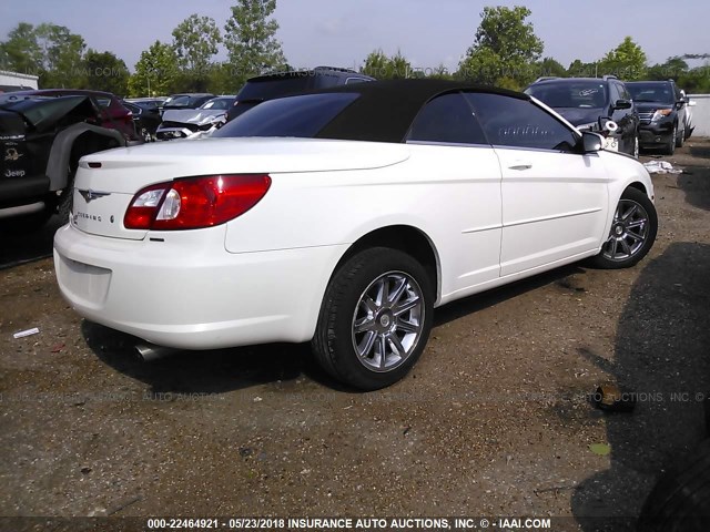 1C3LC55R88N247603 - 2008 CHRYSLER SEBRING TOURING WHITE photo 4