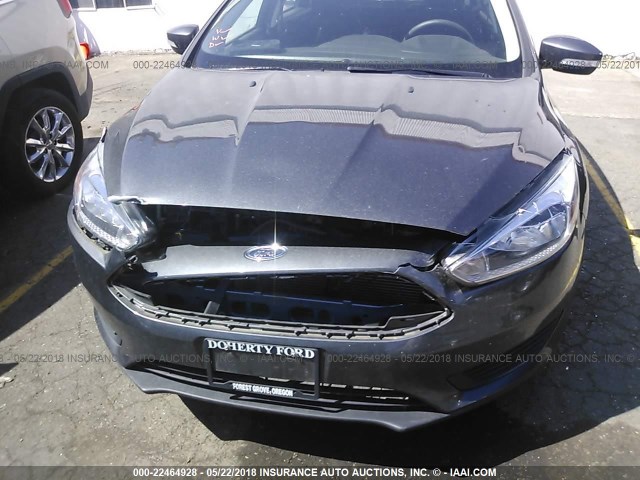 1FADP3KE6FL222420 - 2015 FORD FOCUS SE رمادي صورة 6