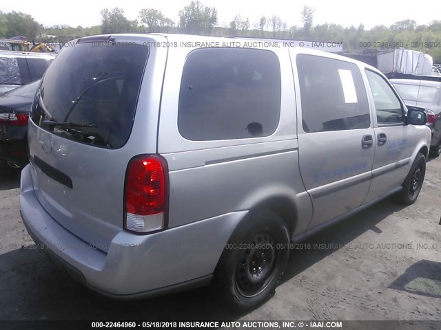1GNDV23127D146915 - 2007 CHEVROLET UPLANDER LS SILVER photo 4
