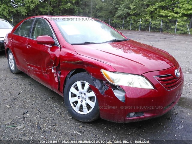 4T1BK46K57U007382 - 2007 TOYOTA CAMRY NEW GENERAT LE/XLE/SE RED photo 6