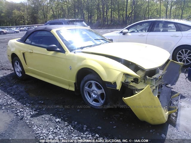 1FAFP44473F416385 - 2003 FORD MUSTANG YELLOW photo 1