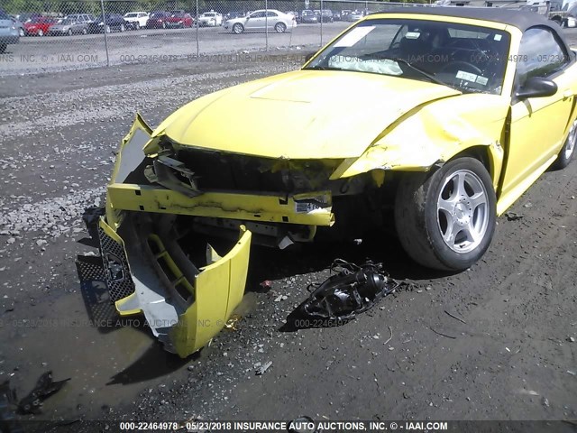 1FAFP44473F416385 - 2003 FORD MUSTANG YELLOW photo 6