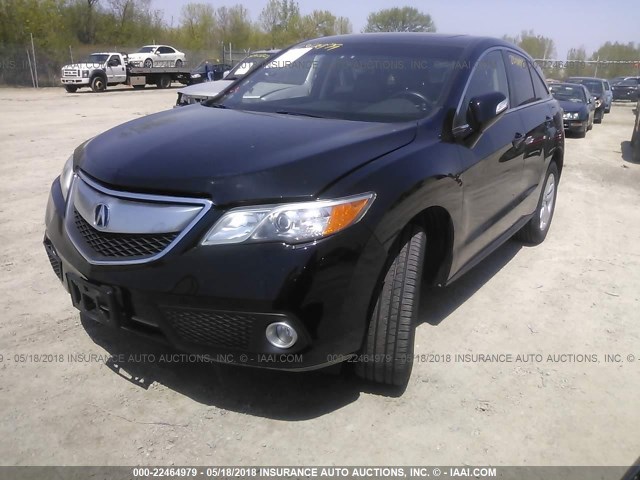 5J8TB3H34DL009832 - 2013 ACURA RDX BLACK photo 2