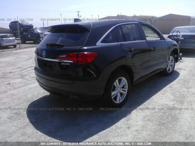 5J8TB3H34DL009832 - 2013 ACURA RDX BLACK photo 4