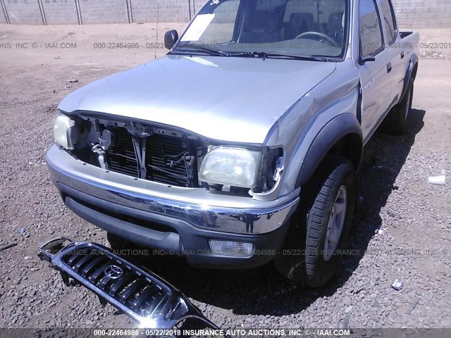 5TEGN92N13Z264779 - 2003 TOYOTA TACOMA DOUBLE CAB PRERUNNER SILVER photo 6