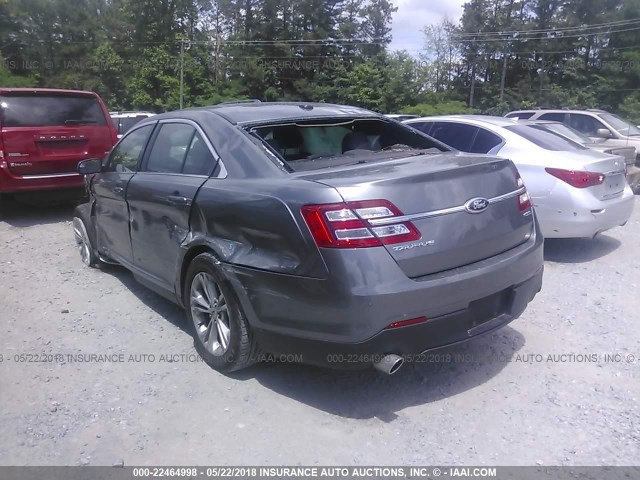 1FAHP2E87DG208257 - 2013 FORD TAURUS SEL GRAY photo 3