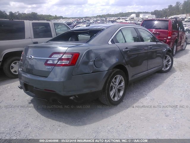 1FAHP2E87DG208257 - 2013 FORD TAURUS SEL GRAY photo 4