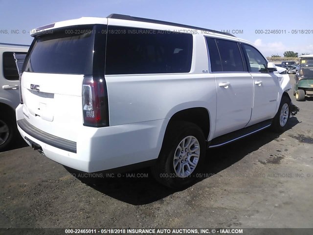 1GKS2FKC7HR273459 - 2017 GMC YUKON XL K1500 SLE WHITE photo 4