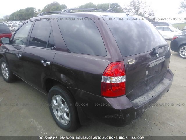 2HNYD18821H513815 - 2001 ACURA MDX TOURING PURPLE photo 3