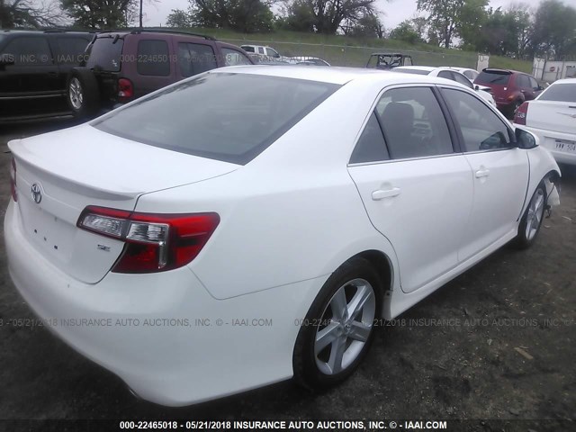 4T1BF1FK3CU583243 - 2012 TOYOTA CAMRY SE/LE/XLE თეთრი ფოტო 4