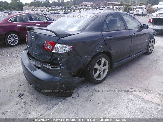 1YVFP80D445N85806 - 2004 MAZDA 6 S GRAY photo 6