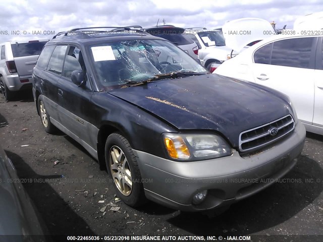 4S3BH686017668368 - 2001 SUBARU LEGACY OUTBACK LIMITED GREEN photo 1