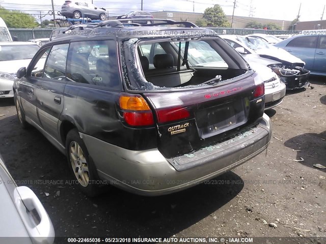 4S3BH686017668368 - 2001 SUBARU LEGACY OUTBACK LIMITED GREEN photo 3