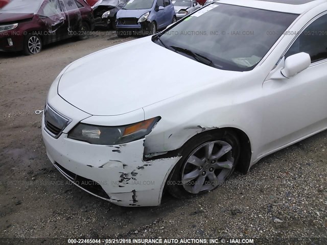 19UUA8F59DA006493 - 2013 ACURA TL TECH WHITE photo 6