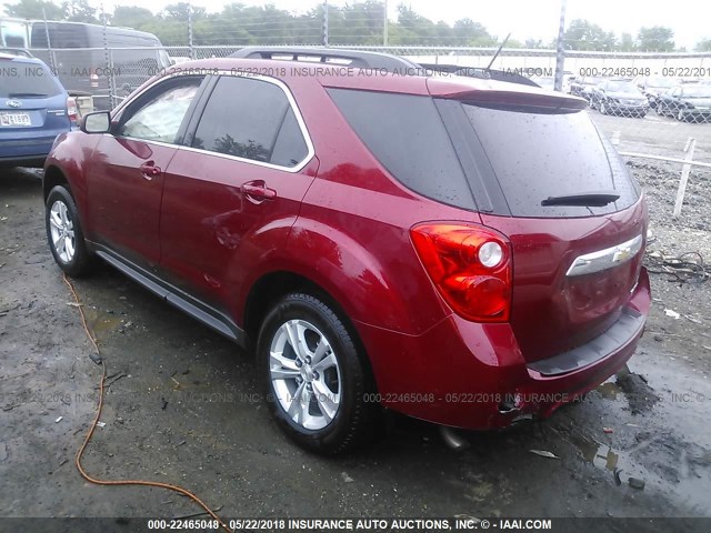 2GNALBEK6F6399487 - 2015 CHEVROLET EQUINOX LT RED photo 3