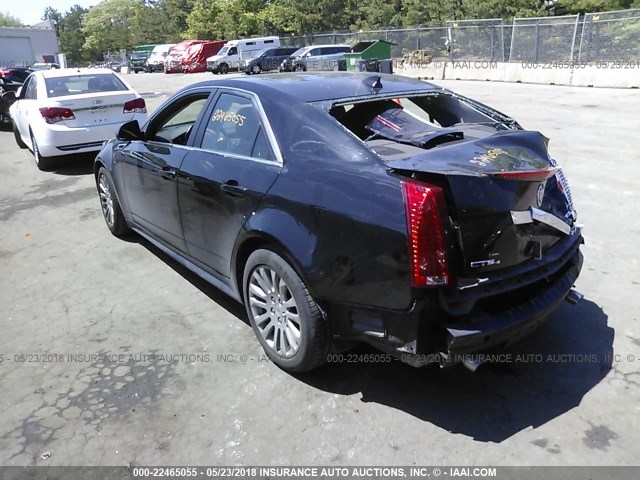 1G6DS5ED5B0100797 - 2011 CADILLAC CTS PREMIUM COLLECTION BLACK photo 3