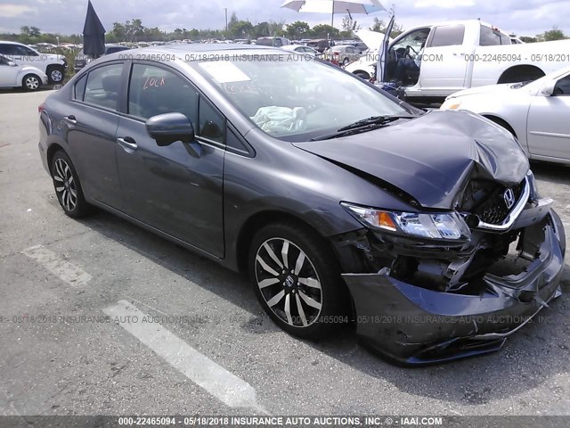 2HGFB2F95FH517368 - 2015 HONDA CIVIC EXL Boz foto 1