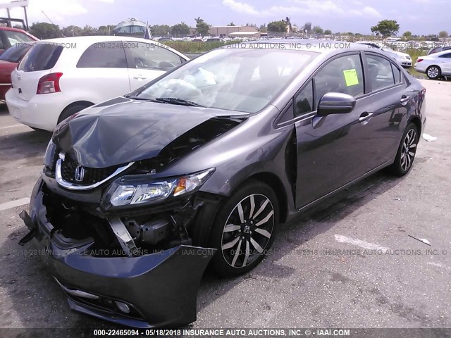 2HGFB2F95FH517368 - 2015 HONDA CIVIC EXL Boz foto 2