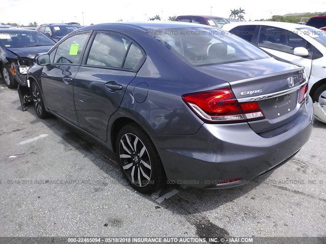 2HGFB2F95FH517368 - 2015 HONDA CIVIC EXL Boz foto 3