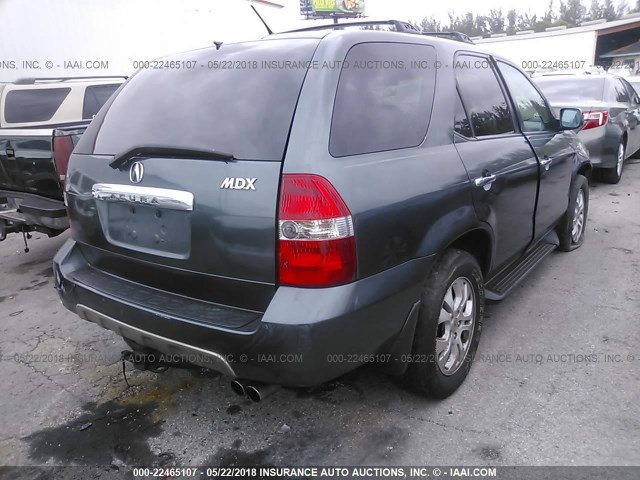 2HNYD18733H532187 - 2003 ACURA MDX TOURING GRAY photo 4