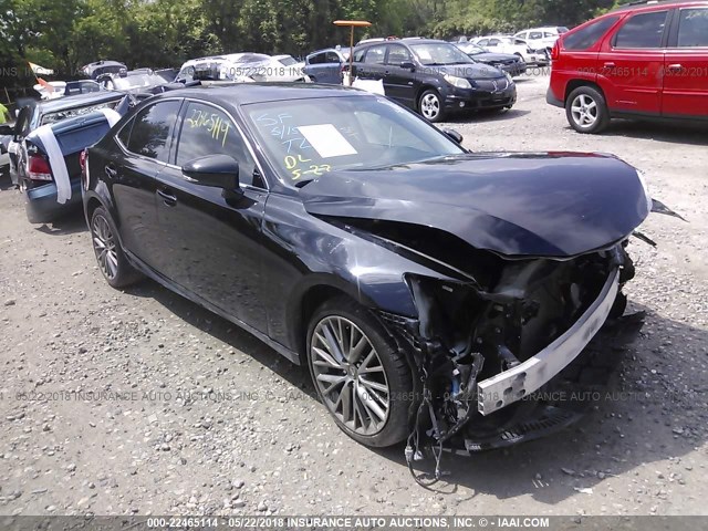 JTHBF1D25E5003283 - 2014 LEXUS IS 250 BLACK photo 1