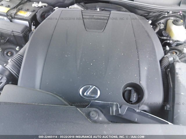 JTHBF1D25E5003283 - 2014 LEXUS IS 250 BLACK photo 10