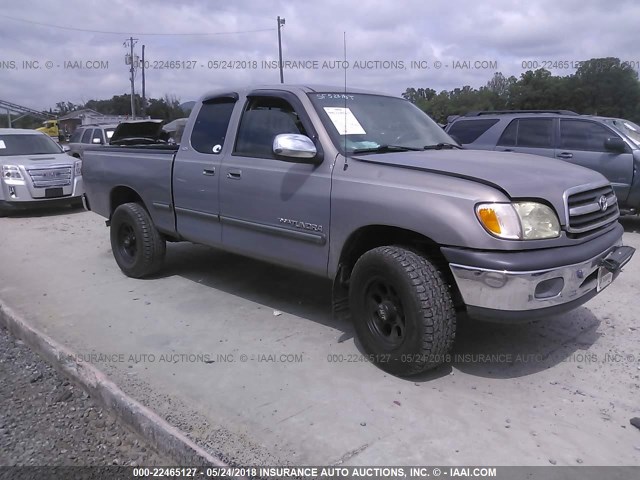 5TBRN34152S300218 - 2002 TOYOTA TUNDRA ACCESS CAB SR5 GRAY photo 1