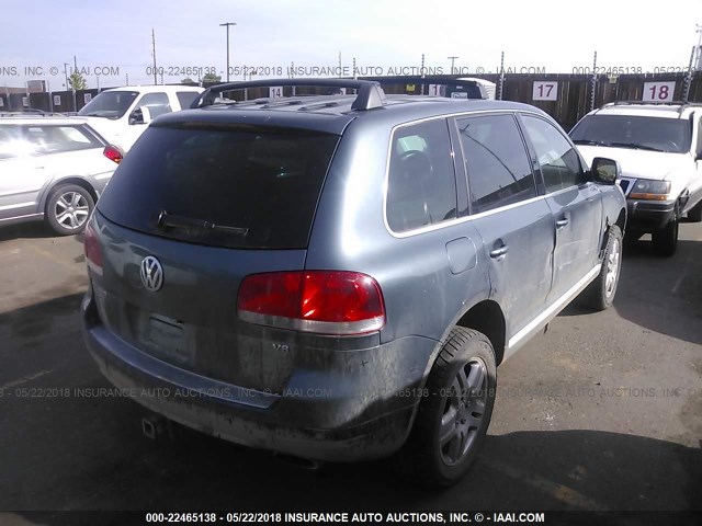 WVGEM77L04D080882 - 2004 VOLKSWAGEN TOUAREG 4.2 GRAY photo 4